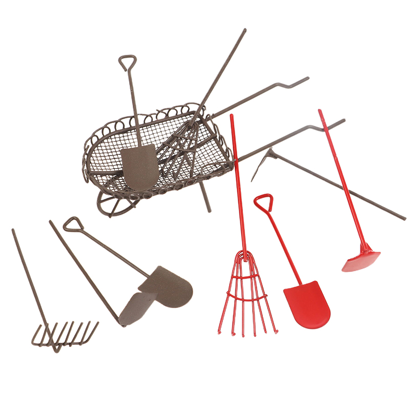 Soil Scoop Tool - 1/12 Dollhouse Simulation Garden Tools Kit