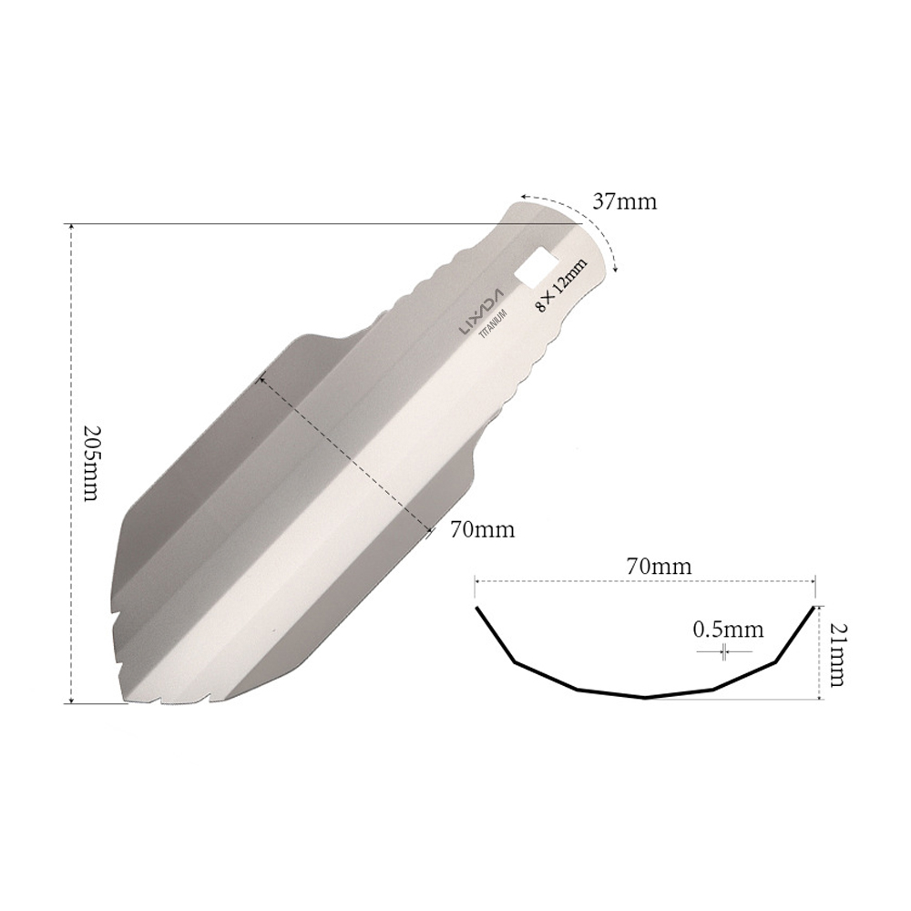 Lixada Titanium Garden Hand Sh - огляд і ціна Soil Scoop Tool