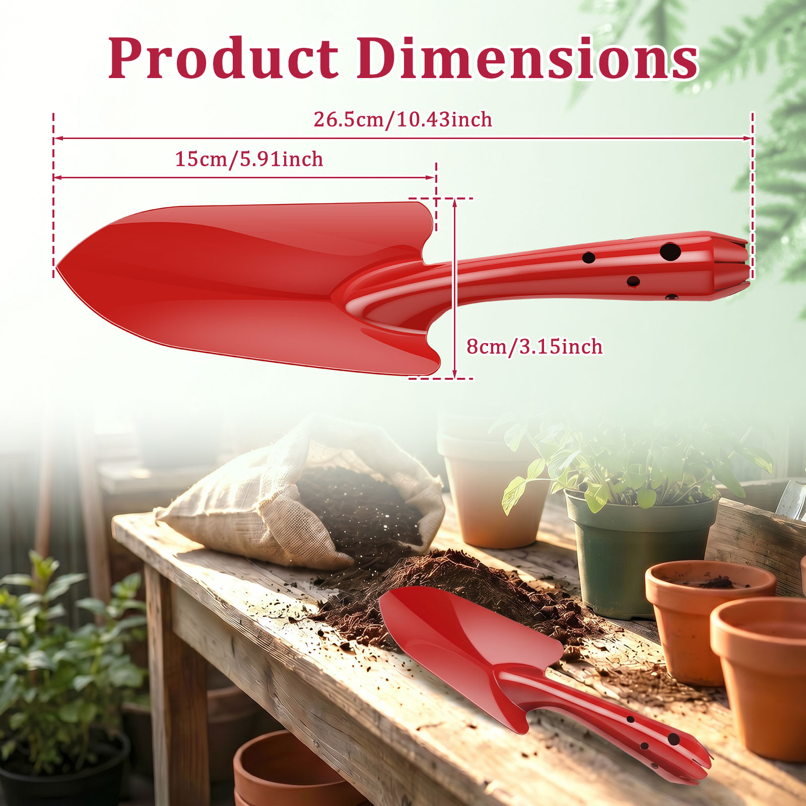 Garden Trowel Rust Resistant M - огляд і ціна Soil Scoop Tool