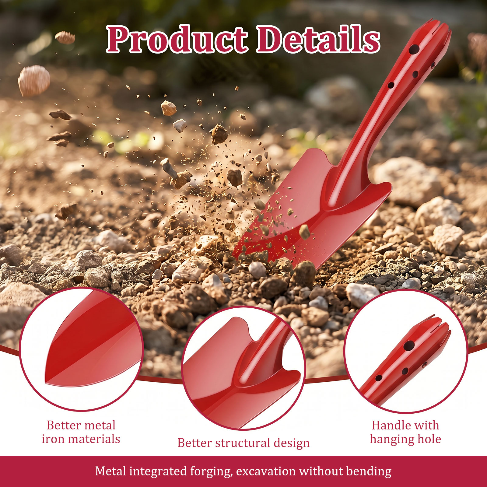 Garden Trowel Rust Resistant M - огляд і ціна Soil Scoop Tool